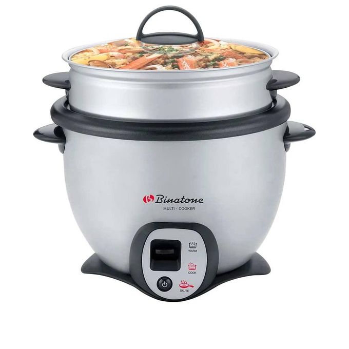 3 in 1 Multi-Functional 1.8L Rice Cooker - Gray