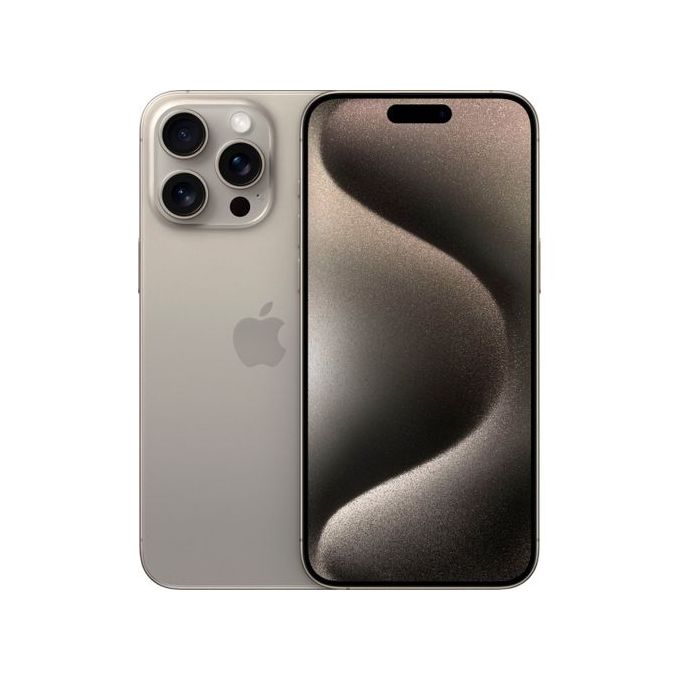 iPhone 15 Pro Max - 6.7" - 8GB RAM - 256GB ROM - 48MP Rear/12MP Front - 4852mAh - Natural Titanium