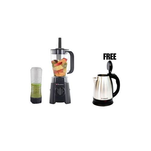 Binatone Smart Electric Unbreakable Blender - 1.5L+ Smoothie Maker - 0.5L - Black With Free Kettle