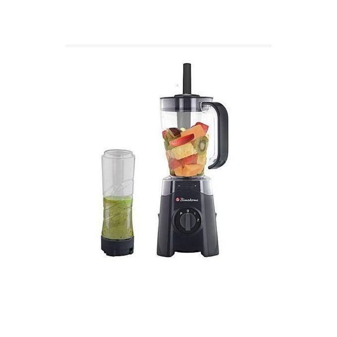 Tough Electric Blender 1.25L + Smoothie Maker - 0.5L - Black/White