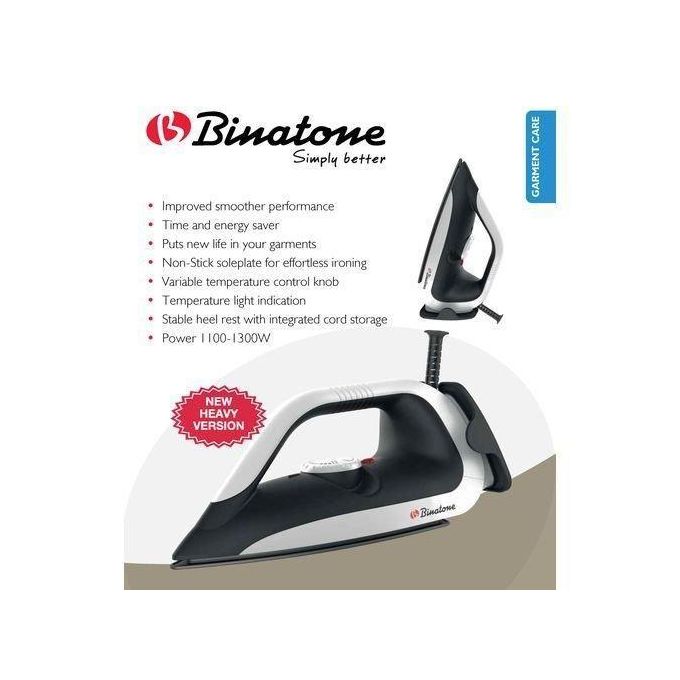 Professional Portable Electric Dry Iron Black and White