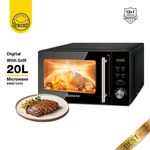 Banana 20L - Digital Microwave Oven & Grill With Timer - 1000W - Black