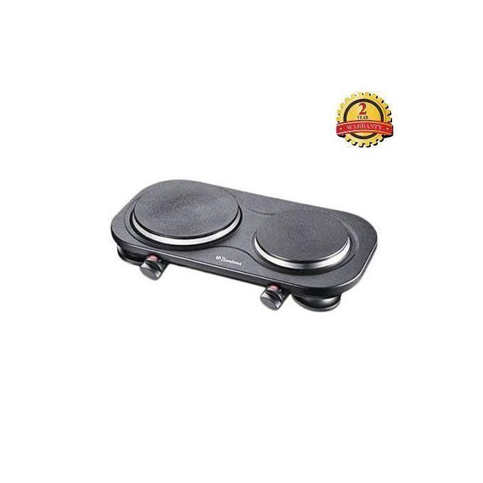 2 Burner Electric Hotplate - Black