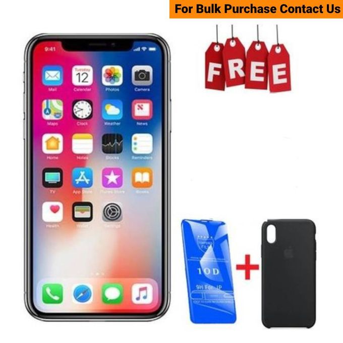 iPhone X - 64GB HDD - 3GB RAM - Space Gray + Cover + Protector
