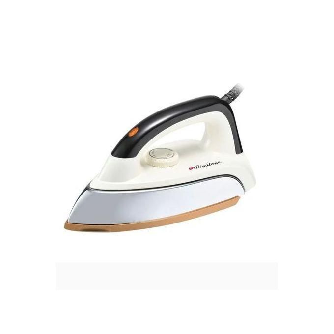 1000 -1300W - Fast Heat Heavyweight Dry Iron - White/Black