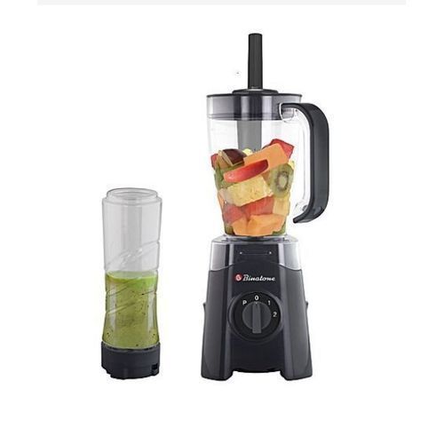 Binatone Tough Electric Blender 1.25L + Smoothie Maker - 0.5L - Black/White