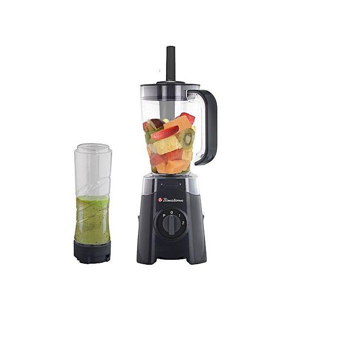 Electric Professional Unbreakable Blender 1.25L With smoothie Maker 0.5L Black