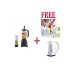 Binatone 1.5L - Durable Electric Blender - 0.5L - Smoothie Maker - Black + Kettle & Bread Slicer