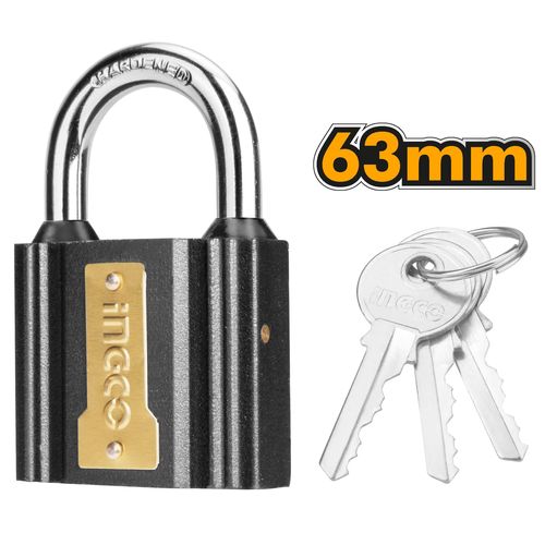 Commercial-Grade DIPL0601 Iron Padlock 63mm - Black