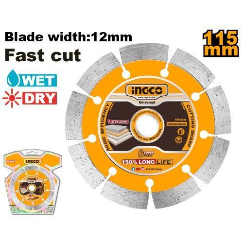 Heavy-Duty DMD0111513 Dry Diamond Disc 4.5" Industrial - Yellow