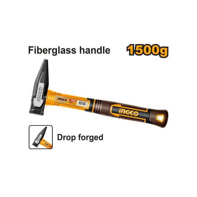 Precision Industrial HMH821500 Machinist Hammer - Brown/Black/Yellow