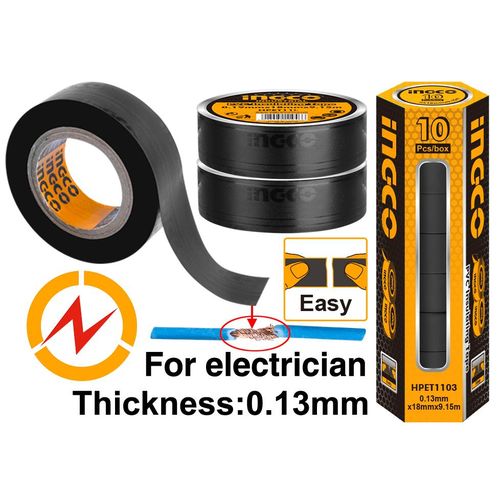 Reliable High-Performance HPET1103 PVC Tape - Black
