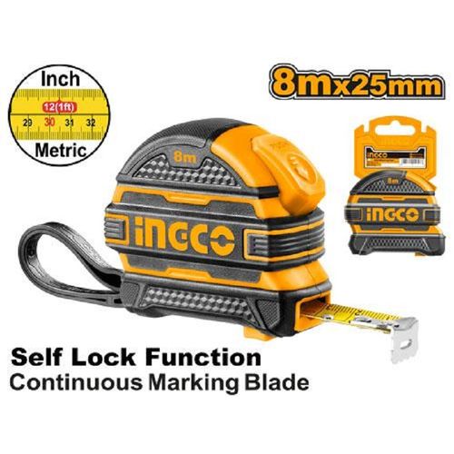 Superior HSMT08825 Steel Measuring Tape - Yellow