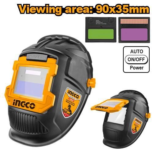 Advanced AHM009 Auto-darkening Welding Helmet - Black & Yellow