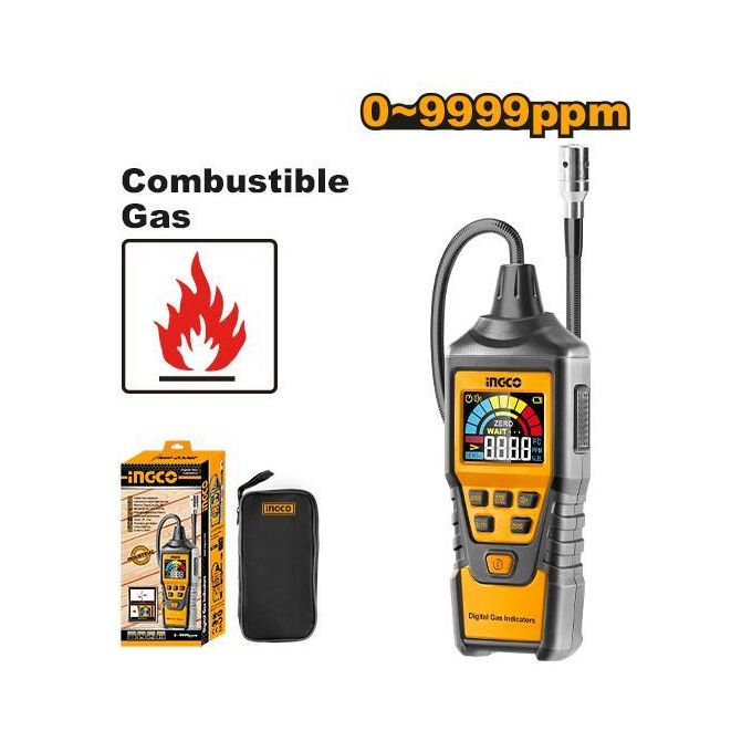 Robust HETGA01 Digital Gas Indicators - Black & Yellow