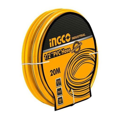 Robust Commercial-Grade HPH2001 1/2" PVC Hose - Yellow/Black