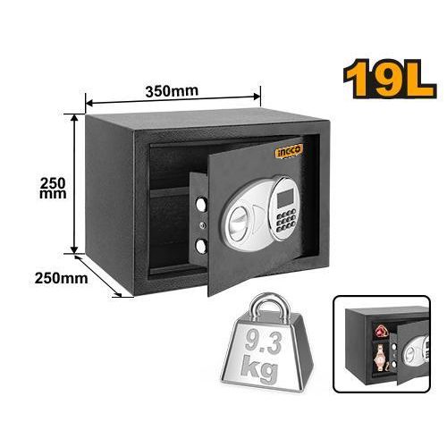 Precision ESF2502 Electronic Safe 25*35*25cm 9L - Black