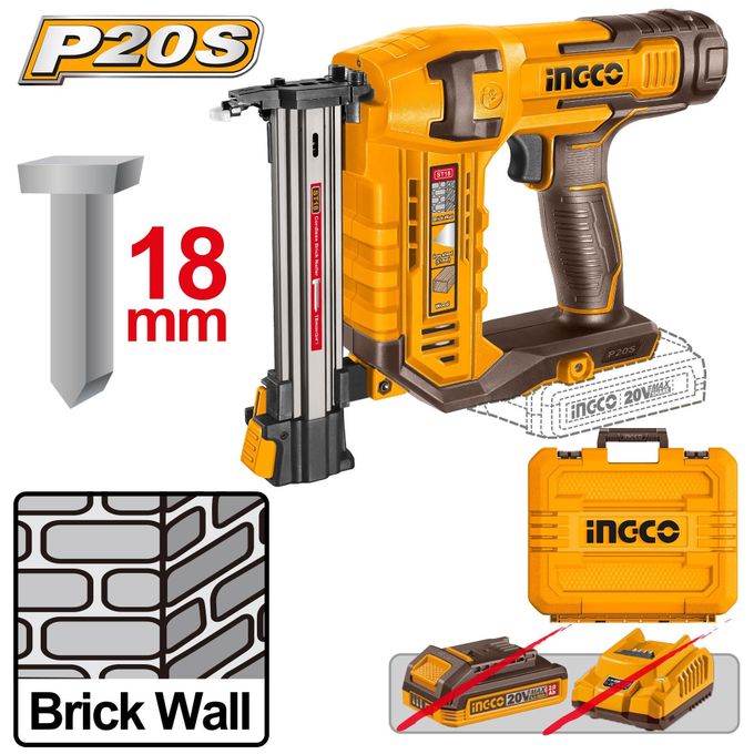 Reliable CSTLI3805 Cordless Brick Nailer - Brown & Yellow