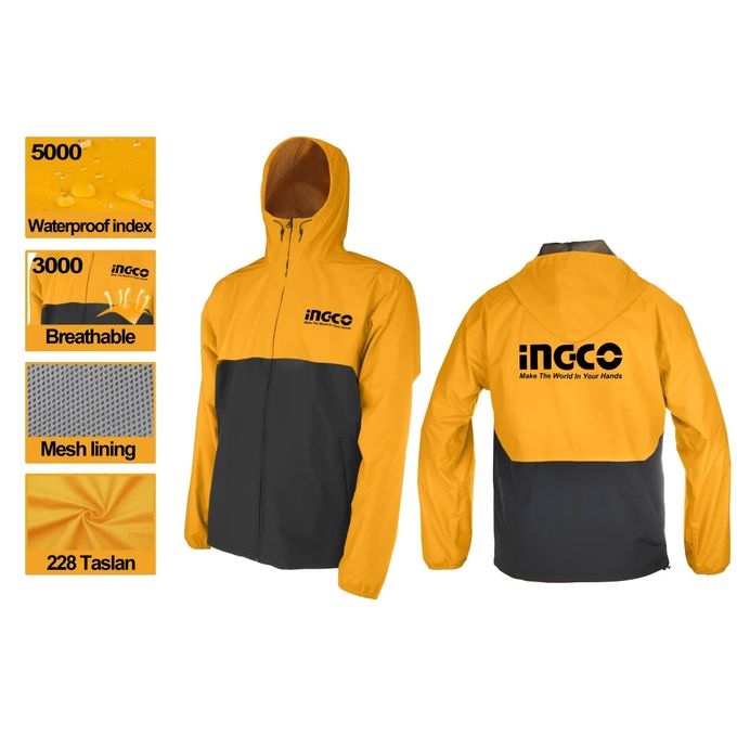 Essential Jacket XL - Black & Yellow