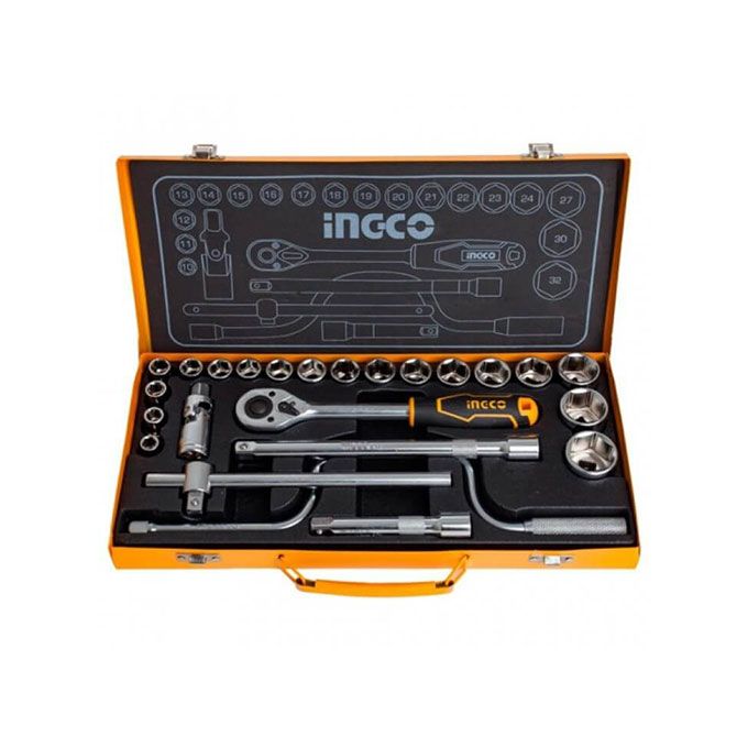 Elite Superior HKTS0243 24 Pieces 1/2" Socket Set - Yellow