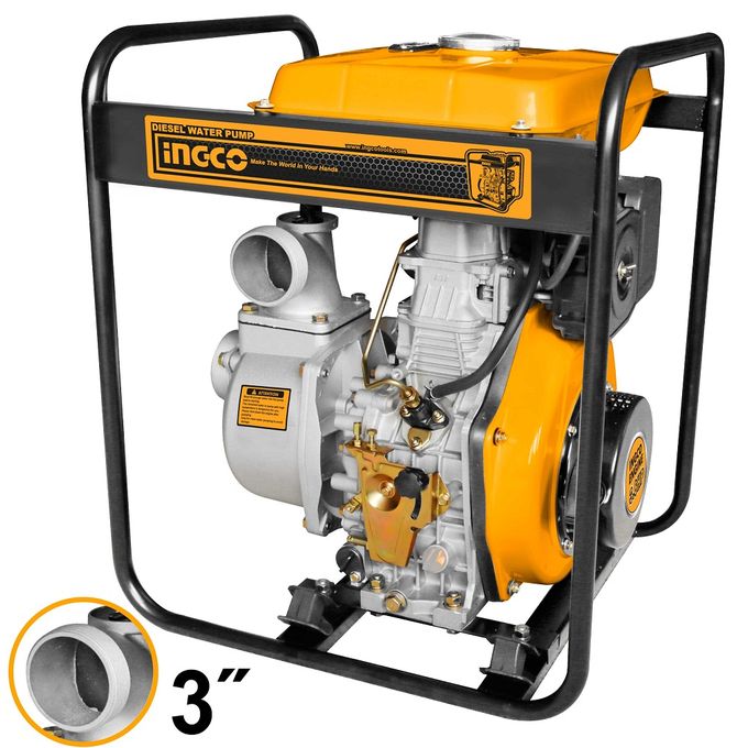 Industrial Quality GEP301 Diesel Water Pump - 3" - Yellow