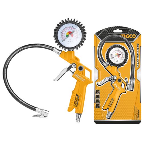 High-Performance Reliable ATG0601 Air Tire Inflating Gun - Yellow/Black