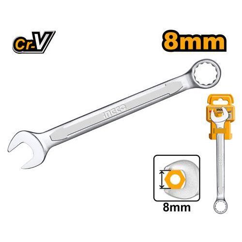 Commercial-Grade HCSPA081 Combination Spanner - Silver