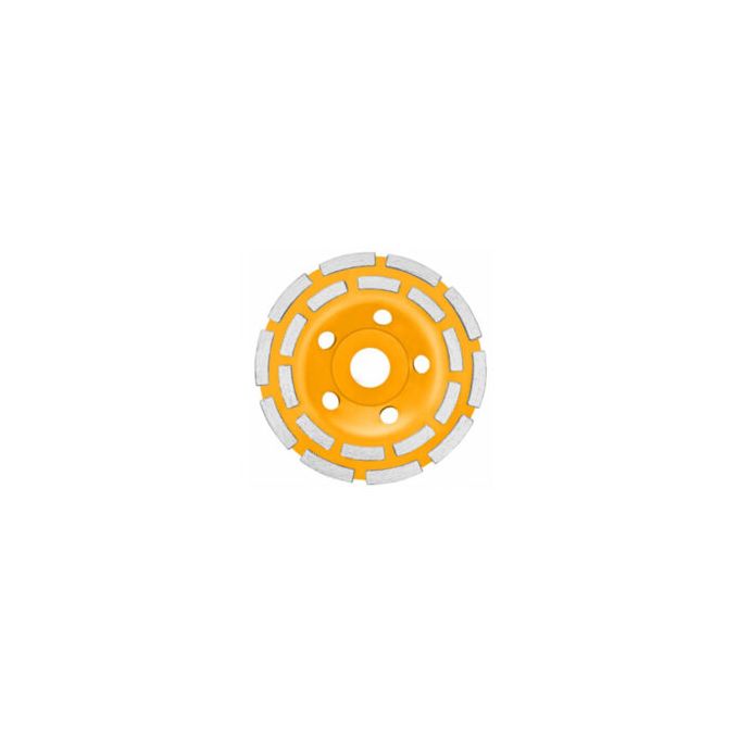 Premium CGW021251 Diamond Cup Wheels Double Row Segmented - Yellow