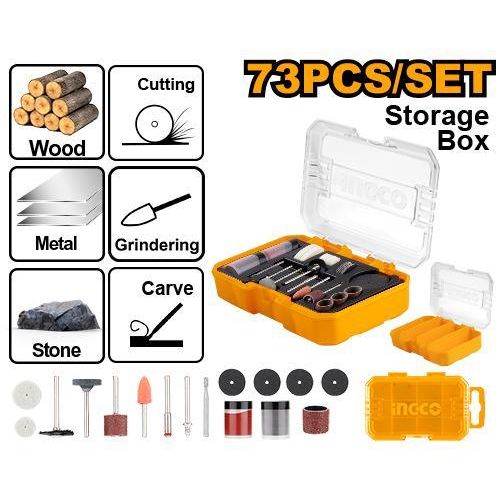 Heavy-Duty AKMG7072 General Use Set For Mini Drill - Yellow