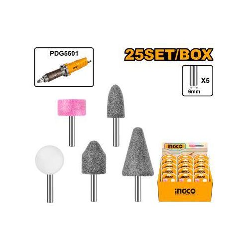 Professional AKB0502 Accessories For Die Grinder Set - Yellow