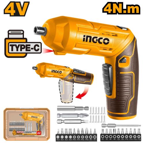 Premium Reliable CSDLI04425 Cordless Screwdriver - Brown & Yellow