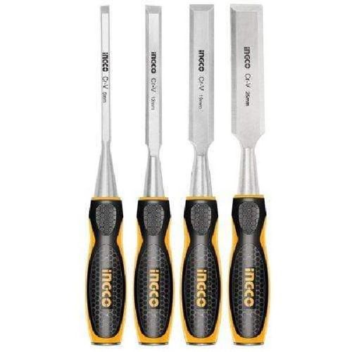 Commercial-Grade Durable 3 Pcs wood chisel set - Black/Silver