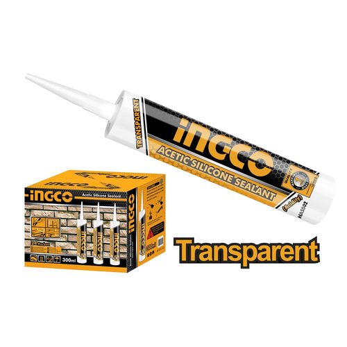 Commercial-Grade Elite HASS02 Acetic Silicone Sealant - 300ml - Transparent