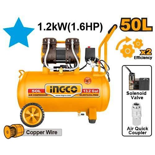 Advanced Industrial ACS112501 Air Compressor 50L 1.6HP Oil Free - Black & Yellow