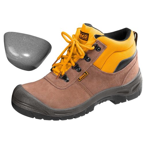 Precision SSH02SB High Top Safety Boots - Yellow/Brown