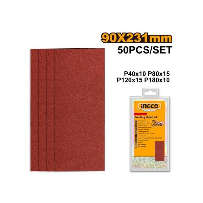 Industrial AKFS2401012 Sanding Sheet Set - Brown