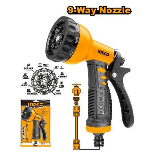 Elite Precision HWSG092 Plastic Trigger Nozzle 9-spray -Black & Yellow