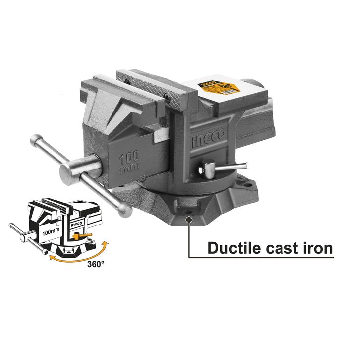 Durable HBV086 Bench Vise - Black