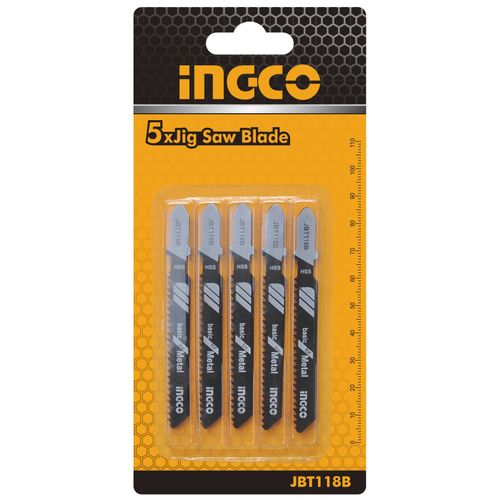 Robust Precision JBT118B 5 Piece Jig Saw Blade For Metal - Yellow