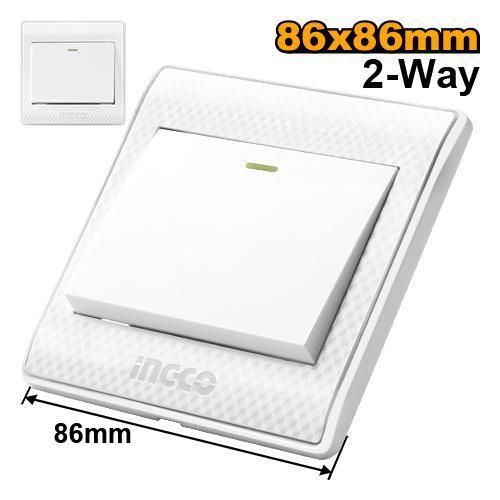 Premium Robust HESSH01103 Switch 2-Way 1 Gang 16A - White