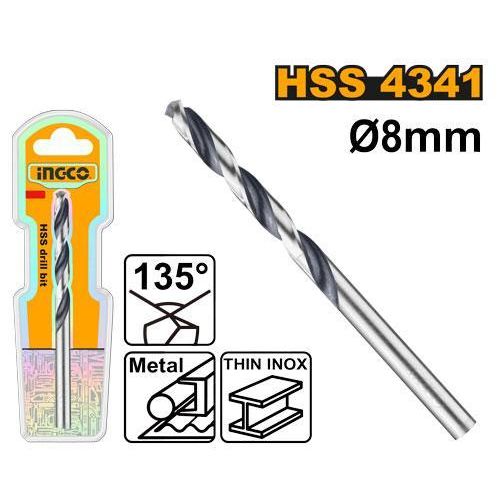 Robust DBT1200804 4341 HSS Drill Bit - Black & Silver