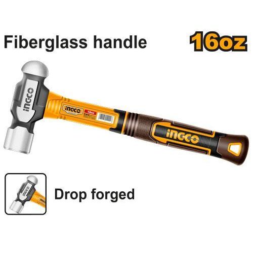 Advanced Elite HBPH81016 Ball Pein Hammer 16oz 450g - Black/Yellow/Silver