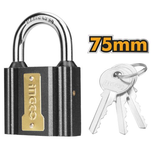 Commercial-Grade DIPL0701 Iron Padlock - Black