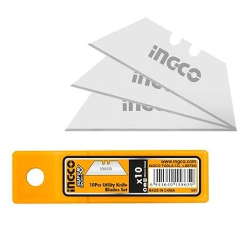 High-Performance Precision HUKB61001 10 Pieces Utility Knife Blades Set - Silver