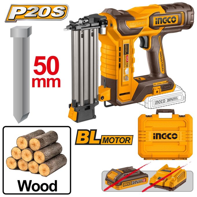 Essential CBNLI5005 Cordless Brad Nailer - Brown & Yellow