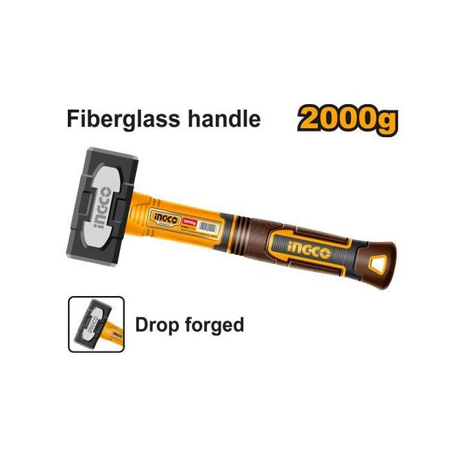 Reliable Heavy-Duty HSTH82000 Stoning Hammer - Black & Yellow