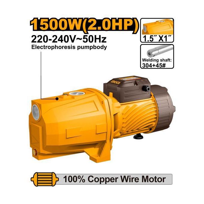 Essential JP150068 Water Pump - Brown & Yellow