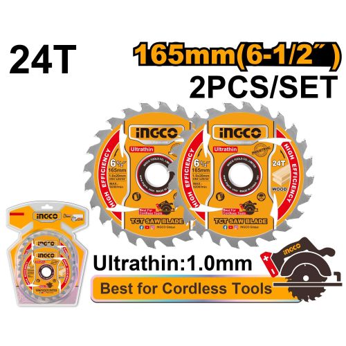 Advanced Commercial-Grade TSB1653 Ultra-thin TCT Saw Blade Set - Silver