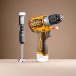 Premium CKLI1628 Cordless 2 Pieces Combo Kit - Black/Yellow/Silver
