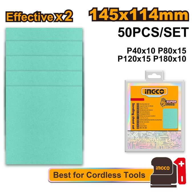 Reliable High-Performance AKFS145115 Sanding Sheet Set for CSHSLI2014 -Turquoise Blue